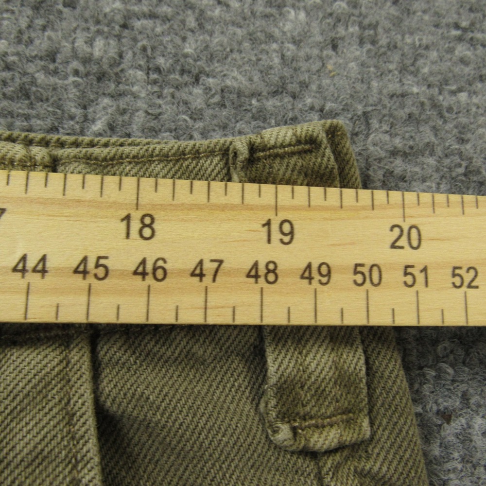 Abercrombie Fitch Jeans Mens 36x32 Green Loose Lightweight Y2K Casual Streetwear - Picture 6 of 10